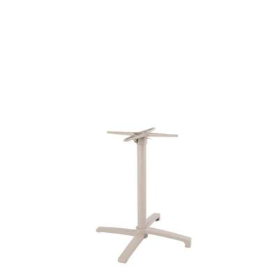 LABEL51 Eetkamertafel Tafelpoot Vouwbaar - Taupe - Metaal - 4-Poot