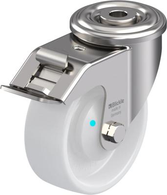 Blickle LEXR-PO 100KAD-FI Zwenkwiel met rem Wieldiameter: 100 mm Draagvermogen (max.): 150 kg 1 stuk(s)