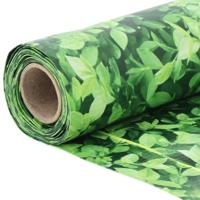 VidaXL Balkonscherm plantpatroon 600x120 cm pvc groen - thumbnail