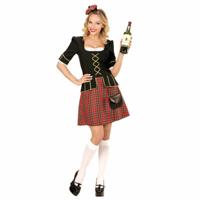 Tartan Lady Schotse Vrouw Kostuum - thumbnail
