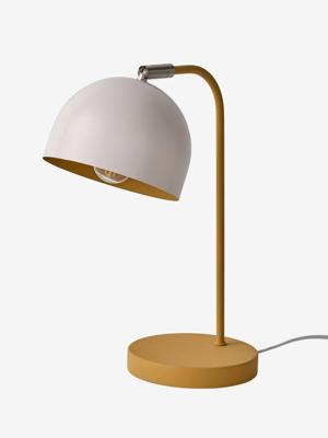 Tafellamp van tweekleurig metaal kaneel