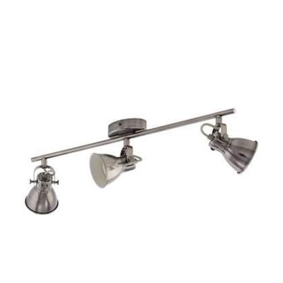 Eglo Landelijke plafondspotsSeras 3-lichts nikkel met creme - 96554