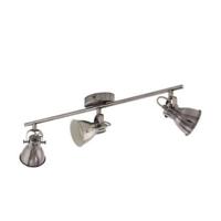 Eglo Landelijke plafondspotsSeras 3-lichts nikkel met creme - 96554 - thumbnail