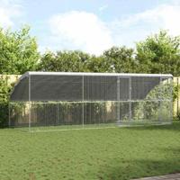 Kippenhok Zilver 600 x 200 x 198.5 cm Gegalvaniseerd staal - thumbnail