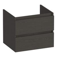 Brauer Joy - Onderkast - 60 cm - met 2 Softclose Lades Greeploos en 1 Sifon Uitsparing - Timber Anthracite - thumbnail