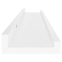 Wandschappen 4 st 60x9x3 cm wit - thumbnail