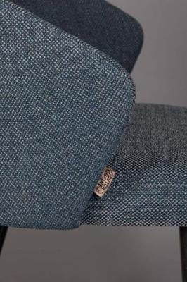 Dutchbone Eetkamerstoel 'Waldo', kleur Blauw