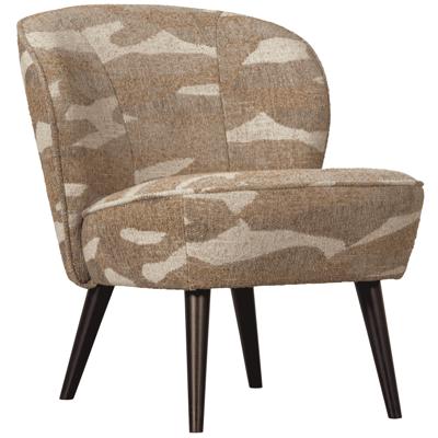 WOOOD Fauteuil 'Sara' Geweven, kleur Camouflage Groen