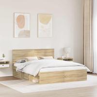 Bedframe met hoofdeinde Sonoma 160 x 200 cm Massief grenenhout - thumbnail