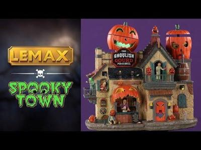 Lemax the ghoulish gourd pub & grill bewegend huisje Spooky Town 2020