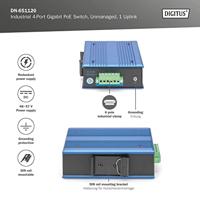 Digitus DN-651120 Industrial Ethernet Switch 10 / 100 / 1000 MBit/s IEEE 802.3af (12.95 W), IEEE 802.3at (25.5 W) - thumbnail