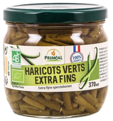 Primeal Haricots verts sperziebonen extra fijn bio 330 Gram