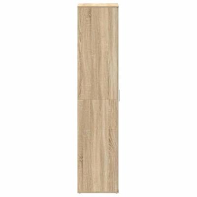 Schoenkast Sonoma Eiken 80x39x180 cm Geengineerd Hout
