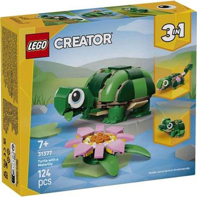 LEGO creator 31377 schildpad met waterlelie