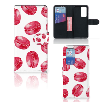 OPPO Find X3 Neo 5G | Book Cover | Pink Macarons OPPO Find X3 Neo 5G | Book Cover | Pink Macarons