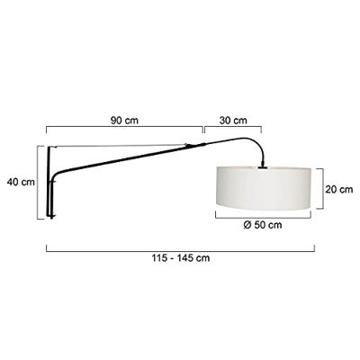 Steinhauer Wand leeslampGramineus met kap - 9323ZW