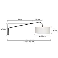 Steinhauer Wand leeslampGramineus met kap - 9323ZW - thumbnail
