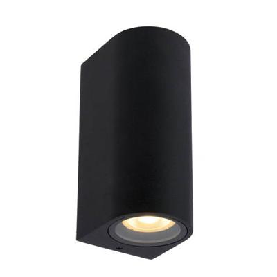 Lucide ZARO - Wandspot / Wandlamp Binnen/Buiten - 2xGU10 - IP44 - Zwart Lucide ZARO - Wandspot / Wandlamp Binnen/Buiten - 2xGU10 - IP44 - Zwart