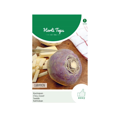 Zaden Koolraap Champion (Engelse Gele Roodkop) Hortitops - Hortitops