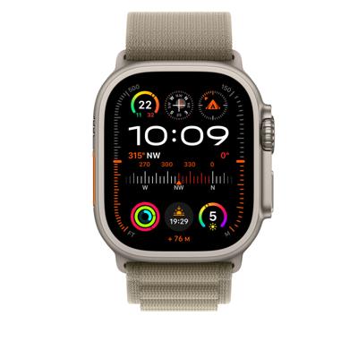 Apple Watch Band - Alpine Loop - 49 mm - Olijf - Large