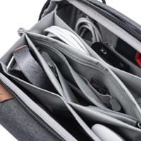Peak Design Tech Pouch Charcoal Organizer-tas voor smartphones, kabels etc. (donkergrijs), zwart, M - MEDIUM, Travel Line is een volledig aanpasbaar systeem - thumbnail