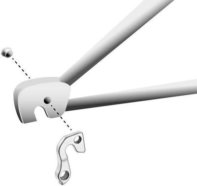 Union derailleurpad gh-100 met schroef m8x1.2