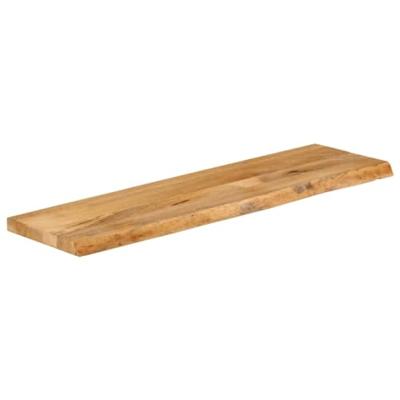 Tafelblad met natuurlijke rand 120x40x3,8 cm massief mangohout - thumbnail
