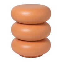 Bijzettafel pop-art bubbles - peach - ø40x50 cm - thumbnail