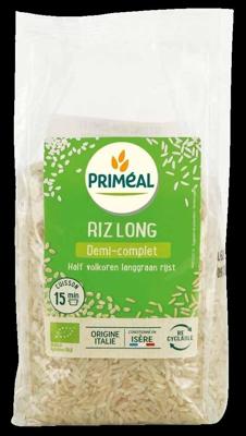 Primeal Halfvolkoren langgraan rijst bio 500 Gram