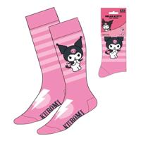 Sanrio Socks Kuromi Pink Stripes 36-43 - thumbnail