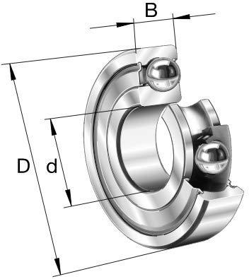 FAG 6200-C-2Z Groefkogellager, enkele rij Boordiameter 10 mm Buitendiameter 30 mm Toerental (max.) 26000 omw/min