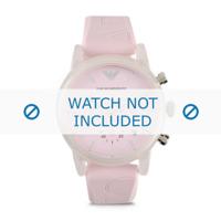 Armani horlogeband AR1056 Silicoon Roze 20mm - thumbnail