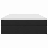 Opbergbed met matras met matras Zwart 140 x 190 cm Polyester - thumbnail