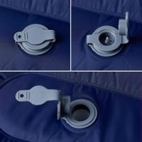 VidaXL Kampeermatras met kussen zelfopblazend 1-persoons marineblauw - thumbnail