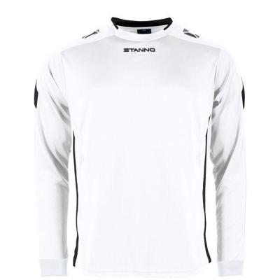 Stanno 411003 Drive Match Shirt LS - White-Black - M Stanno 411003 Drive Match Shirt LS - White-Black - M