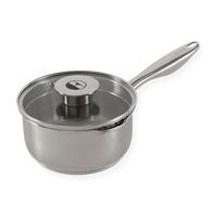 ELLE Gourmet Classique Steelpan met Deksel - Ø 16cm - Zonder anti-aanbaklaag - RVS - thumbnail