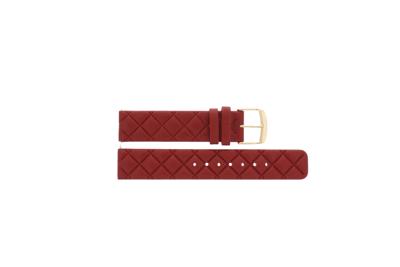 Horlogeband Festina F50002-3 / BC10980 Leder Rood 18mm Horlogeband Festina F50002-3 / BC10980 Leder Rood 18mm