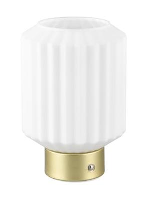 Trio Oplaadbaar tafellampjeLord met wit glas - R57761101