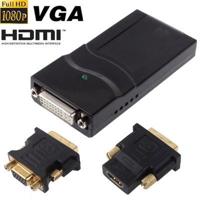 USB 2.0 naar DVI / VGA / HDMI Display Adapter, ondersteunt Full HD 1080P, uitbreidbaar tot 6 weergave apparaten - thumbnail