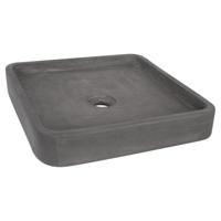 Differnz Jura waskom beton donkergrijs vierkant Ø 40 x 7 cm - thumbnail
