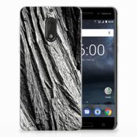 Bumper Hoesje Nokia 6 Boomschors Grijs - thumbnail