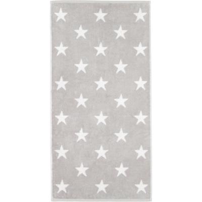 Cawö Cawö New Stars 6260 Douchelaken 70x140 platin/wit