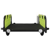 VidaXL Fietstrailer oxford stof en ijzer groen - thumbnail