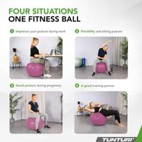 Fitnessbal Anti-Burst 65cm Purple - thumbnail