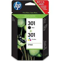 HP 301 Inktcartridge Combipack Origineel Zwart, Cyaan, Magenta, Geel N9J72AE Inkt - thumbnail