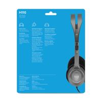 Logitech H110 Stereo Bedraad Grijs - thumbnail