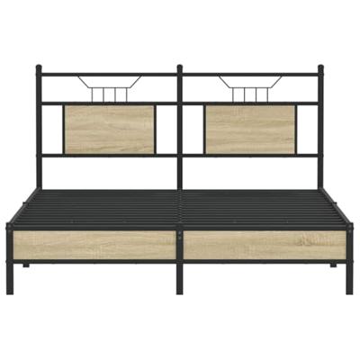 Bedframe zonder matras hout sonoma eikenkleurig 140x190 cm Bedframe zonder matras hout sonoma eikenkleurig 140x190 cm