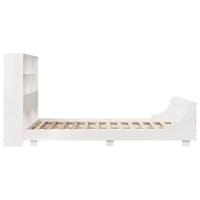 Bedframe zonder matras massief grenenhout wit 140x190 cm - thumbnail