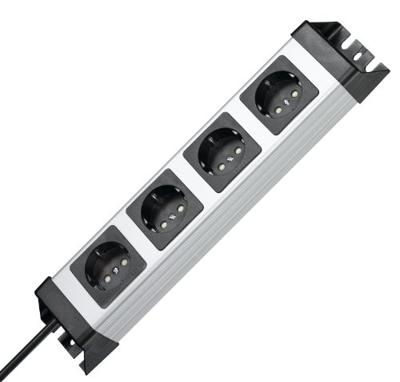 Kopp 226120010 Stekkerdoos Grijs, Zwart Randaarde stekker 1 stuk(s)