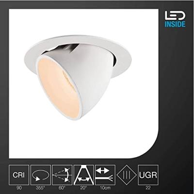 SLV 1006039 NUMINOS GIMBLE XL LED-inbouwlamp LED vast ingebouwd Wit SLV 1006039 NUMINOS GIMBLE XL LED-inbouwlamp LED vast ingebouwd Wit